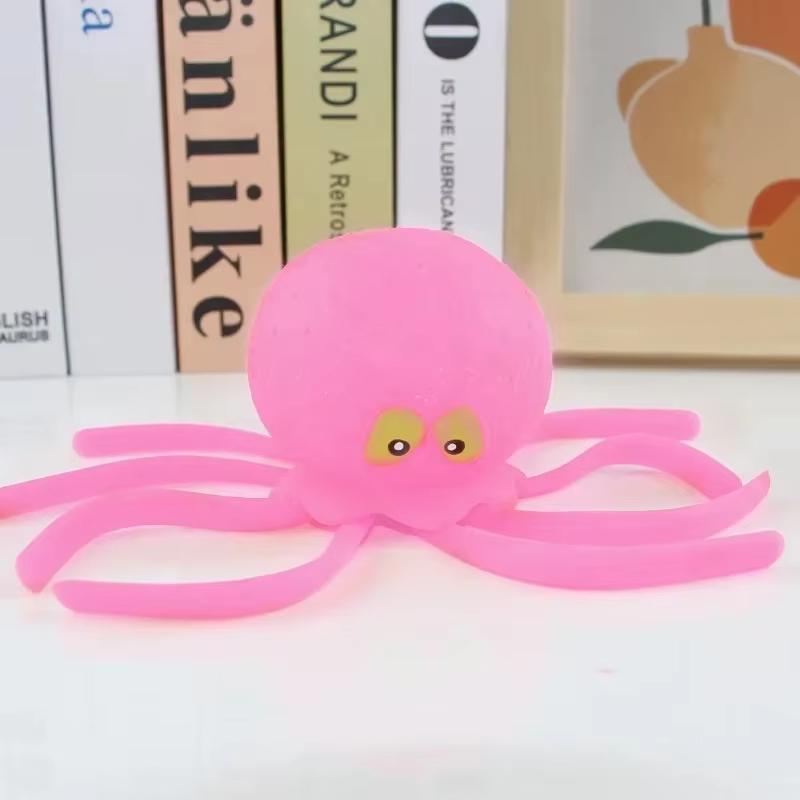 Water Play Octopus Bathing Toy For Kids Creative Absorbent Toy That Sprays Water Stress Relief Fun Children'S Bath Time