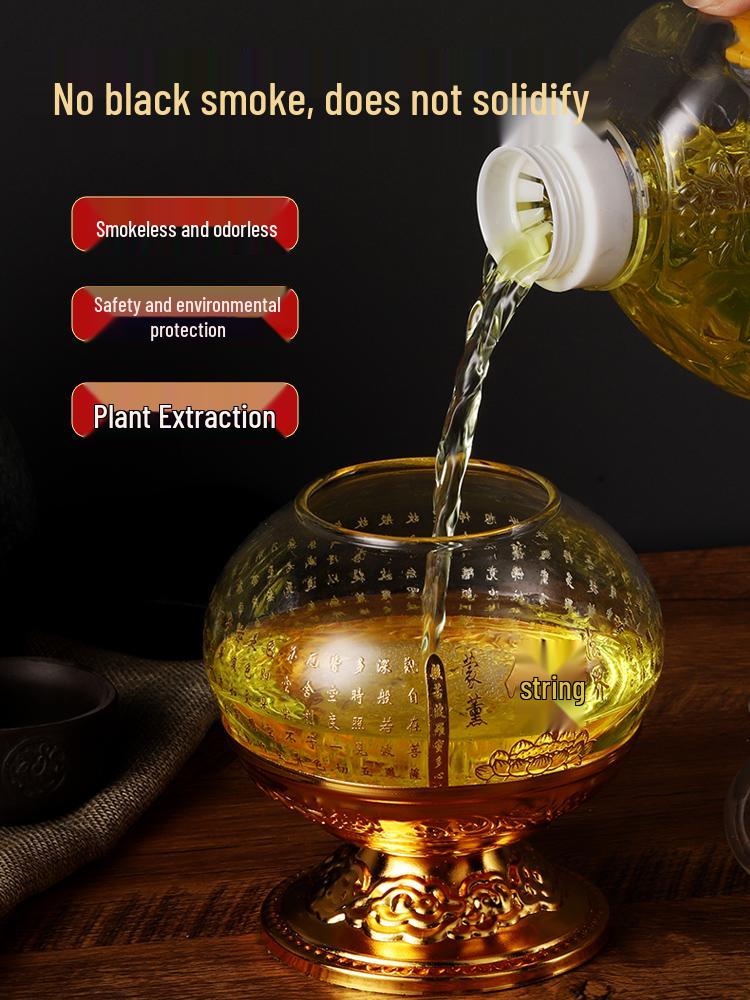 Buddha Ghee Lamp Oil 5L - Odorless, Smokeless Liquid for Offerings