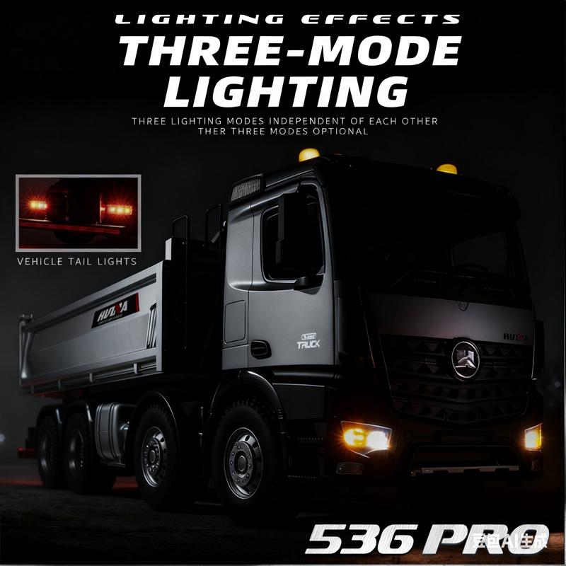 Huina RC Model 536PRO High end Heavy duty Remote Controlled Loading dump truck Alloy Boys Full Scale Engineering Vehicle dump