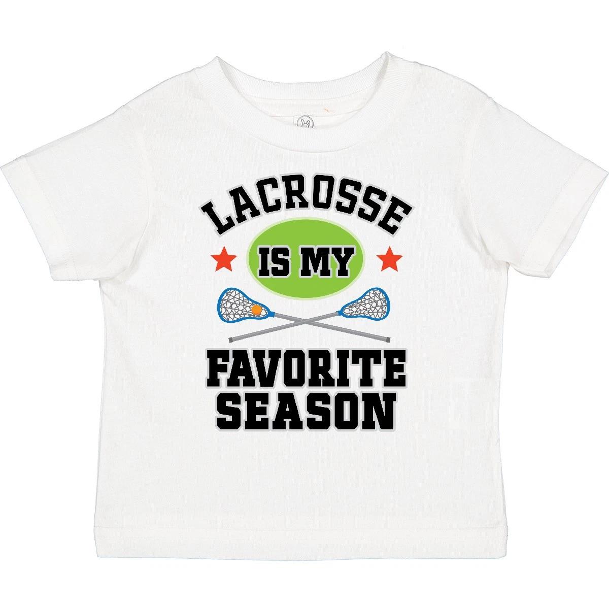 Inktastic Lacrosse Is My Favorite Season Toddler T-Shirt Slogan Sports Clothing 120