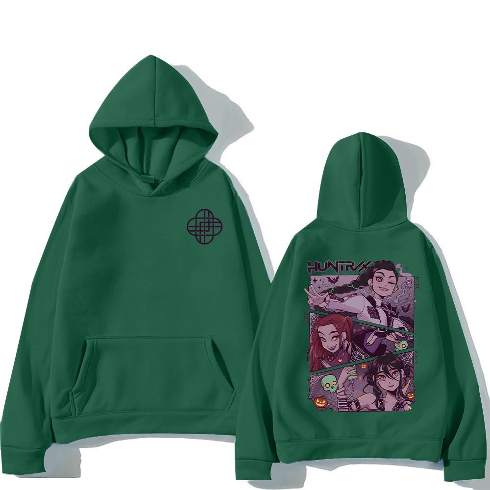 Halloween Kpop Demon Hunters Hoodies Hot Film Graphic Hoodies Men Women Fashion Clothing Pullover Loose Harajuku Top Streetwear