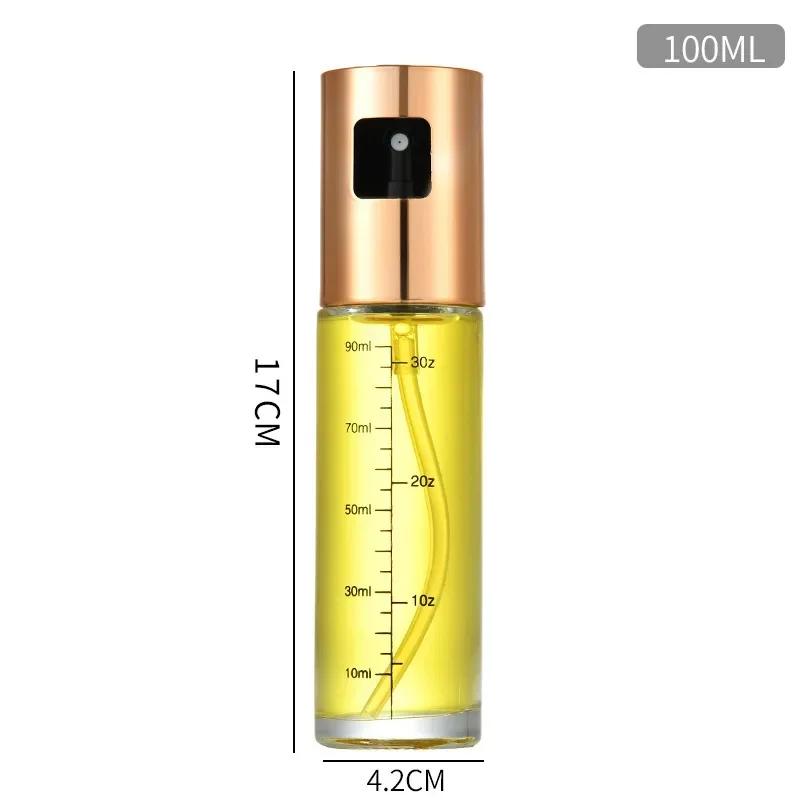 100ml High Quality Glass Multipurpose Mister Bottle Cooking Oil Glass Spray Bottle with Small Funnel and Brush Accessories