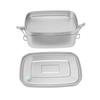 Double Layer Stainless Steel Lunch Box Portable 1.5L Bento Box for Student Office Workers Canteen Picnic Camping