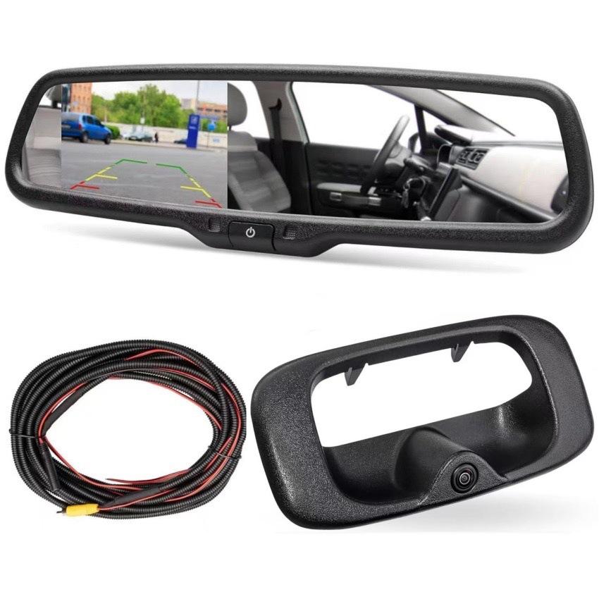 Compatible with Chevrolet Silverado/GMC 4.3-inch Rearview Mirror Display HD Backup Camera