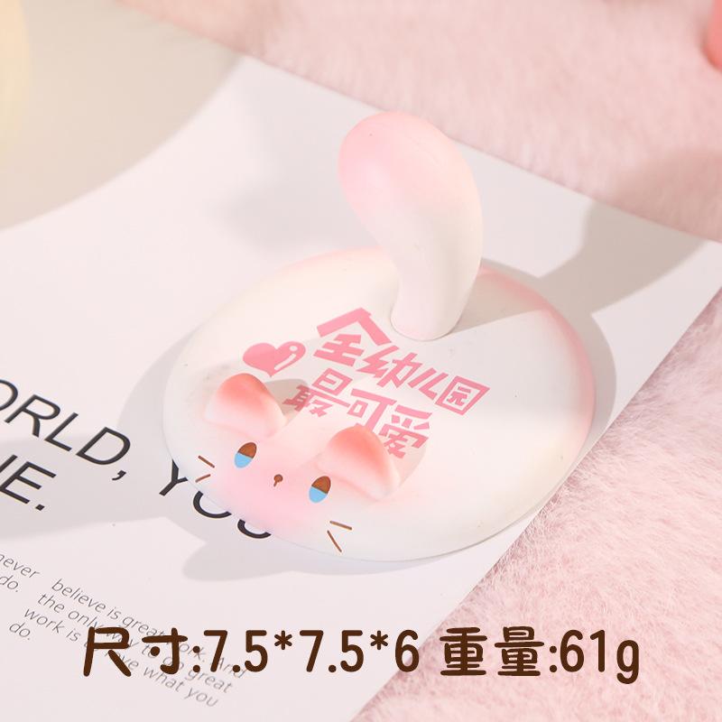 Cute Pig Mobile Phone Holder Desktop Creative Ornament Decompression Doll Girl Workstation Ornament Valentine's Day Gift
