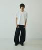 SIGNATURE Twist Curved Cotton Pants [Black]