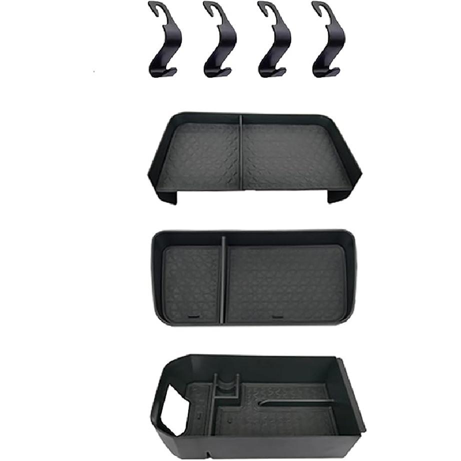3PCS Center Console Organizer For Toyota RAV4 2025 2024  - ABS Dashboard Storage Organizer, Console Divider Storage Tray, Armrest Storage Box For RAV