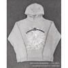 Sp1der Rapper YoungThug Same Foam Letter 555555 Couple Hoodie Pink Sweatshirt