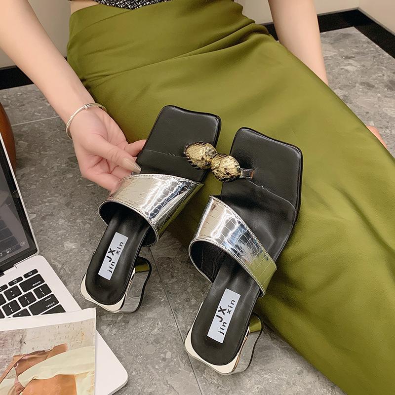 Women's Slippers 2024 Summer New Fashion Open Toed Outdoor Flip-flops Female Non-slip Solid Beach Slippers Zapatos De Mujer