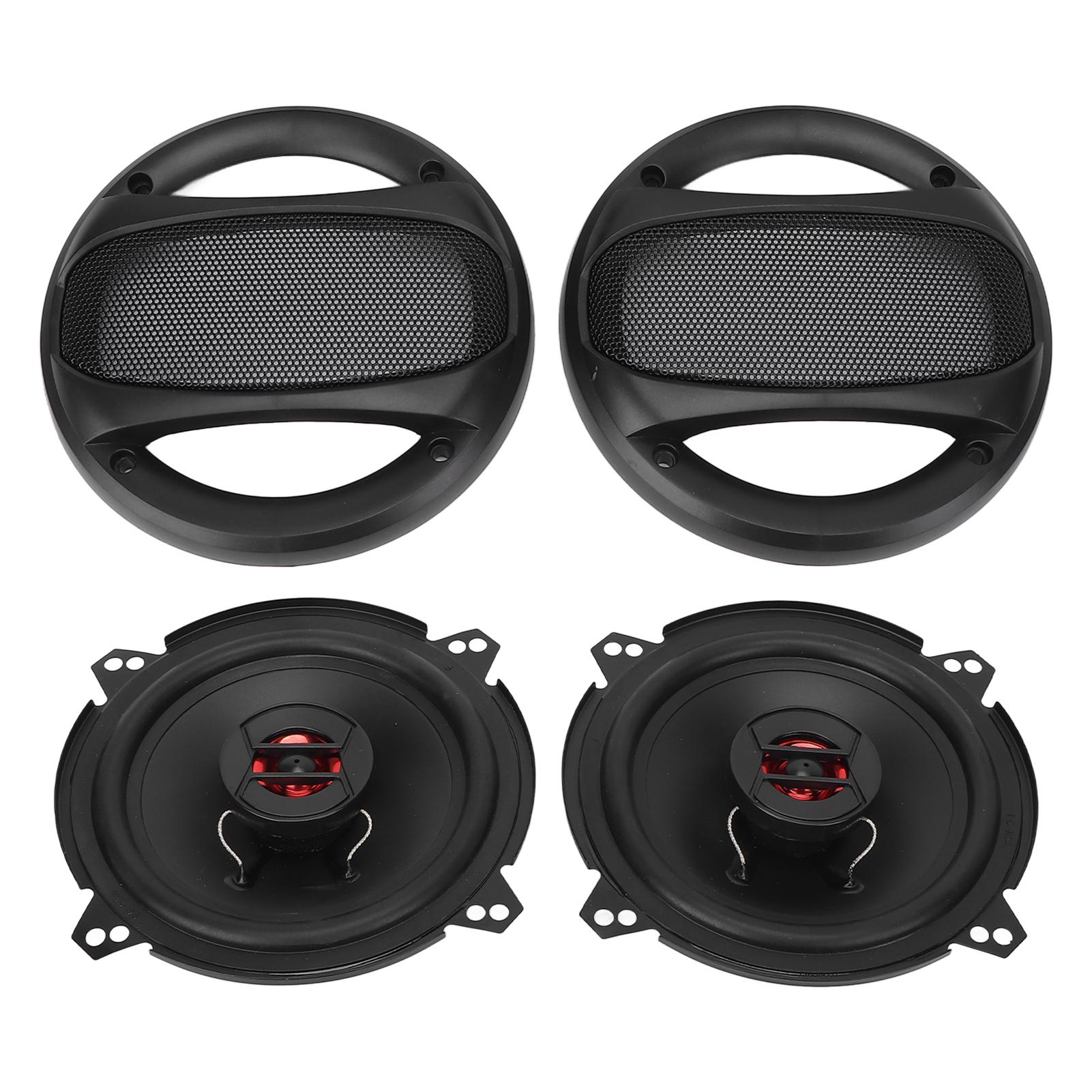 2pcs Car Sound Speaker 5‑1 4in 150W 12V High Performance Audio Tweeter Universal for Stereo System