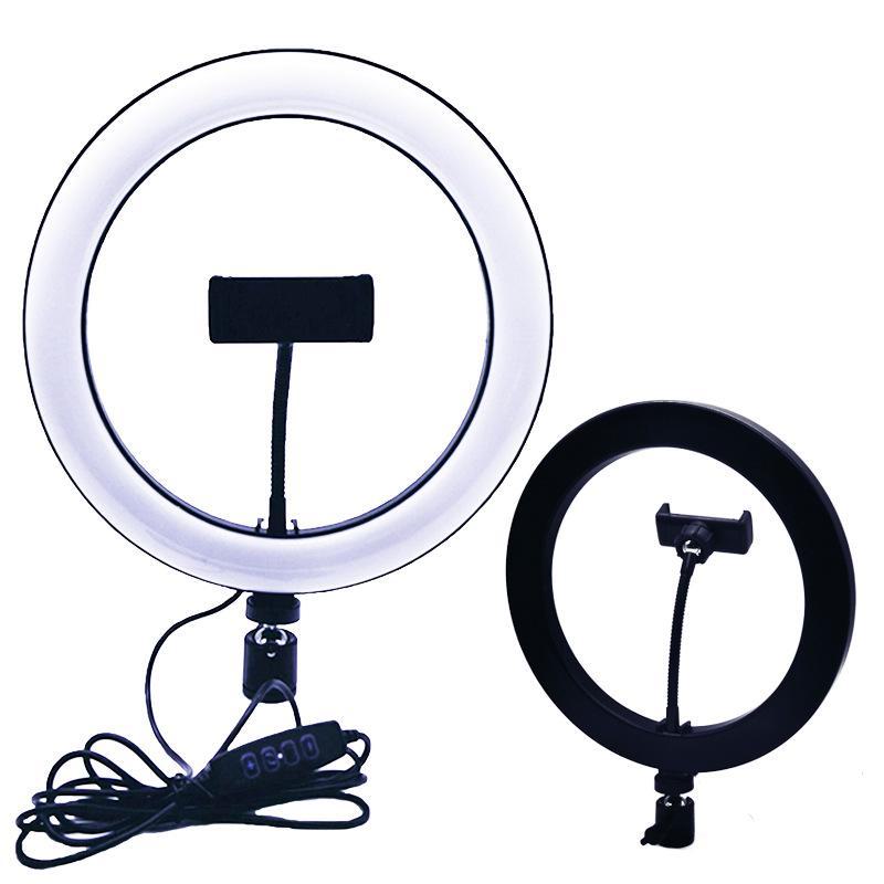 

Кольцевая лампа 26 см и настольный штатив для трансляции с мобильного телефона в прямом эфире – 10-дюймовый светодиодный заполняющий свет Beauty Fill Light 26cm fill light