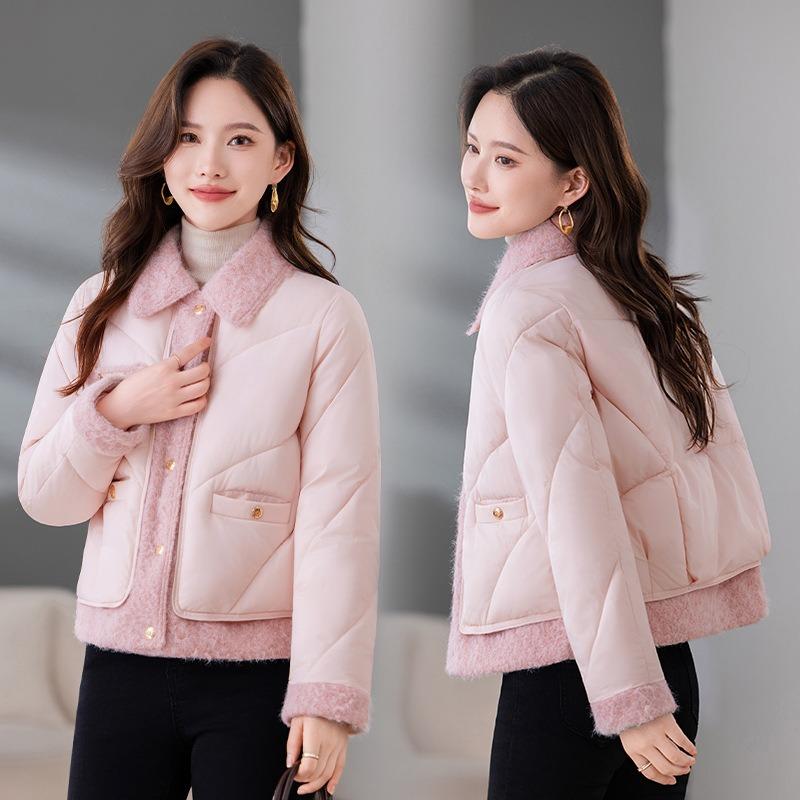 Small cotton-padded mother winter cotton-padded clothes new middle-aged and old autumn and winter coats short cotton-padded jackets women
