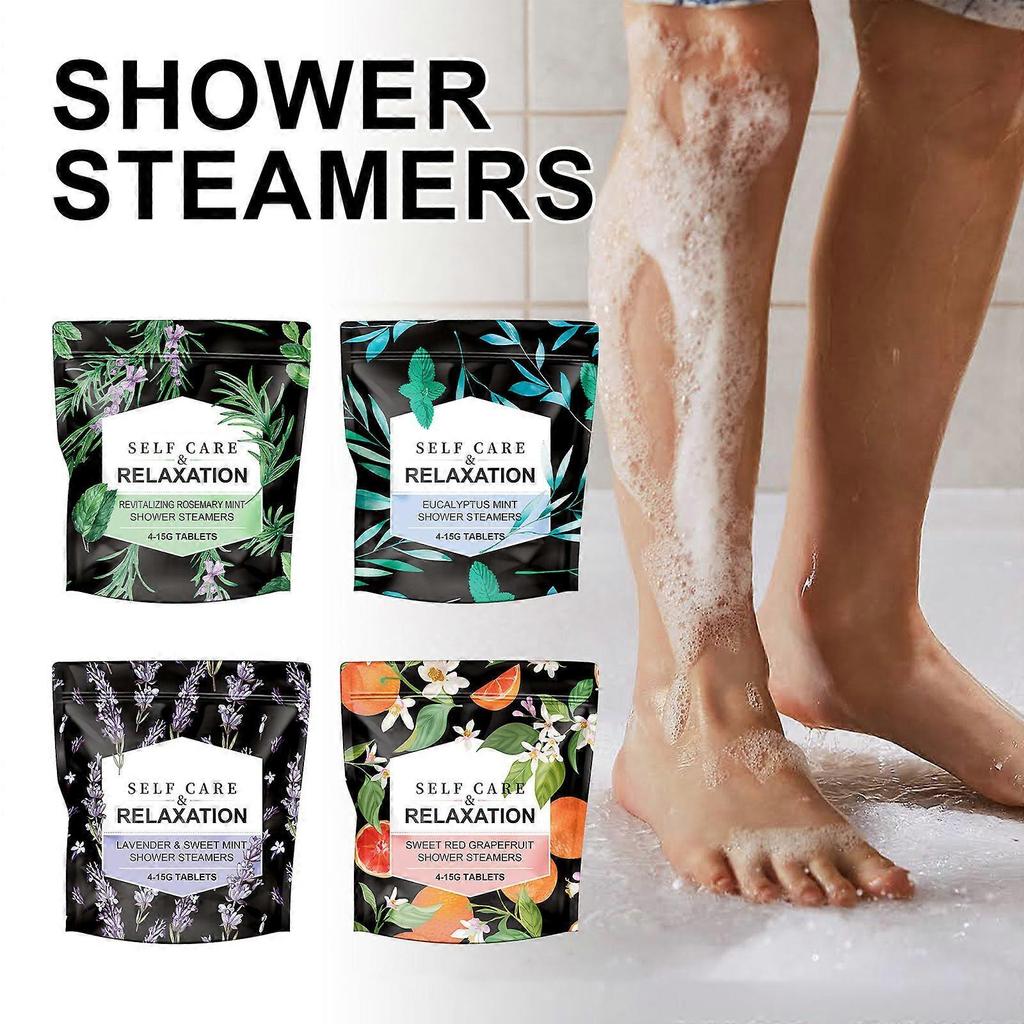 Spa Shower Bombs for Women Relaxing, Shower Steamers Aromatherapy Bombs with Natural Fragrance Bath Bomb for Skin Moisturizing