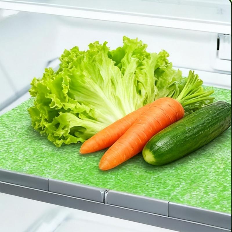 8Pcs Refrigerator Drawer Liners Kitchen Frige Waterproof Coaster Fridge Shelf Liners Mats for Fruit and Vegetables