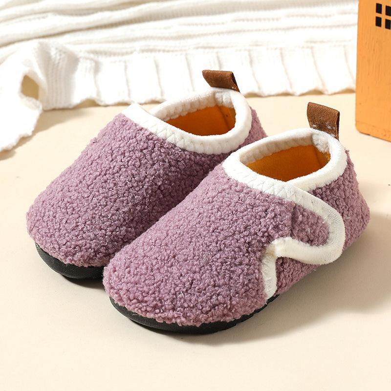 Chaussons d'intérieur d'hiver doublés de peluche pour femme - Pantoufles à enfiler douces doublées de peluche avec , Doublure intérieure douillette en peluche toutes saisons, Chaussures d'intérieur décontractées