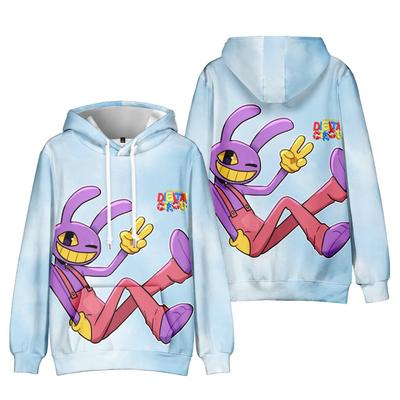 New Funny The Amazing Digital Circus Hoodie Anime Ρούχα Casual Hooded Ανδρικά Μόδα Φούτερ Fleece Oversized Φαρδιά Streetwear