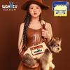 Wakytu British Small Dog Vest with Single Shoulder Strap for Outdoor Walks