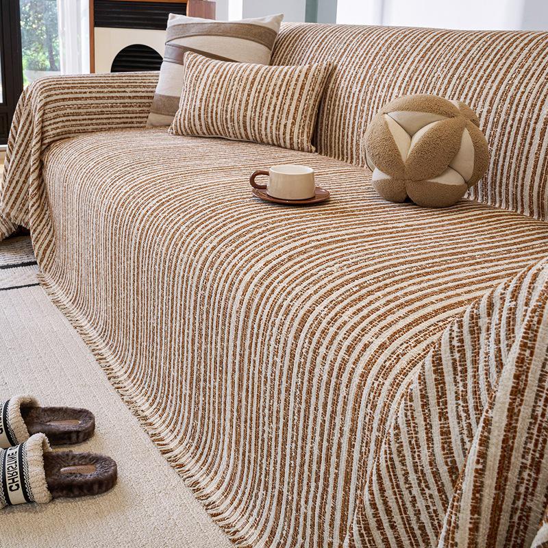 All-Season Chenille Sofa Cover: Dustproof, Claw-Resistant, Universal Fit