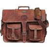 18 Inch Vintage Handmade Leather Travel Messenger With 24" Leather Buffalo Travel Case Duffel Luggage Bag