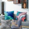 4Pc Colorful Marbled Pattern Pillowcasessuitable For Sofa Car Bedroom Decorative Cushion Cover Pillow Cover