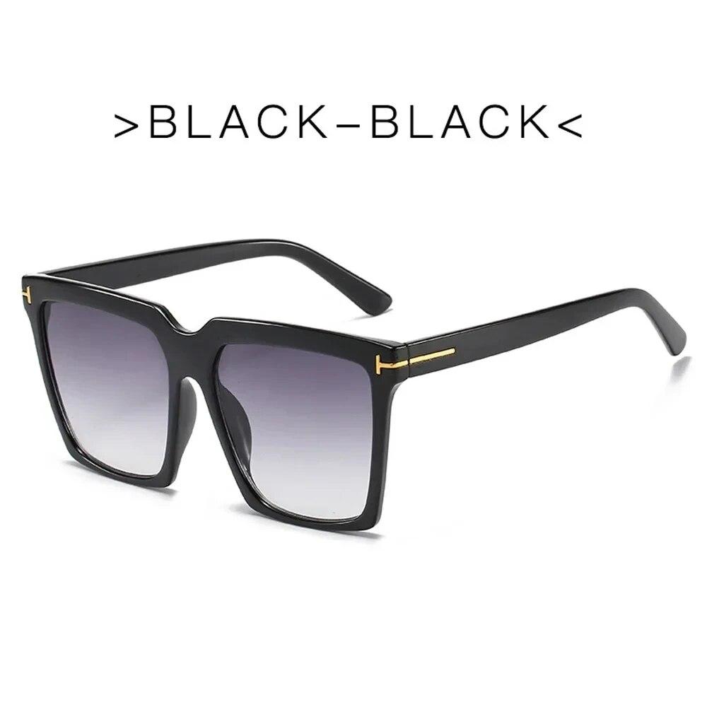Square Sunglasses Women Vintage Brand Women's Sun Glasses Black Gradient Female Glasses  UV400