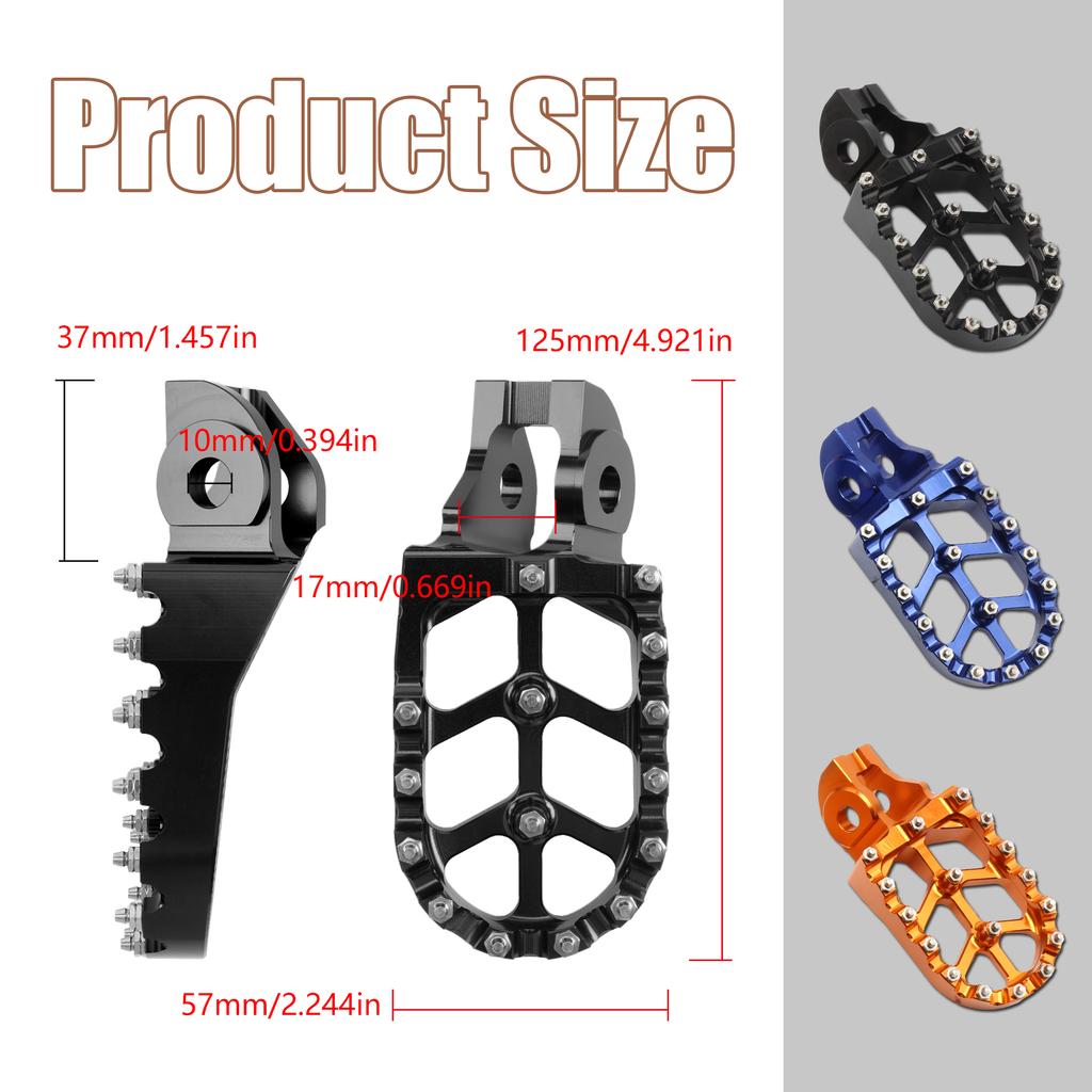 For KTM EXC SX Motorcycle Footpegs Rests Foot Pegs Pedals SXF EXCF XCF XCW XCFW 65 85 125 150 250 300 350 400 450 530 Enduro