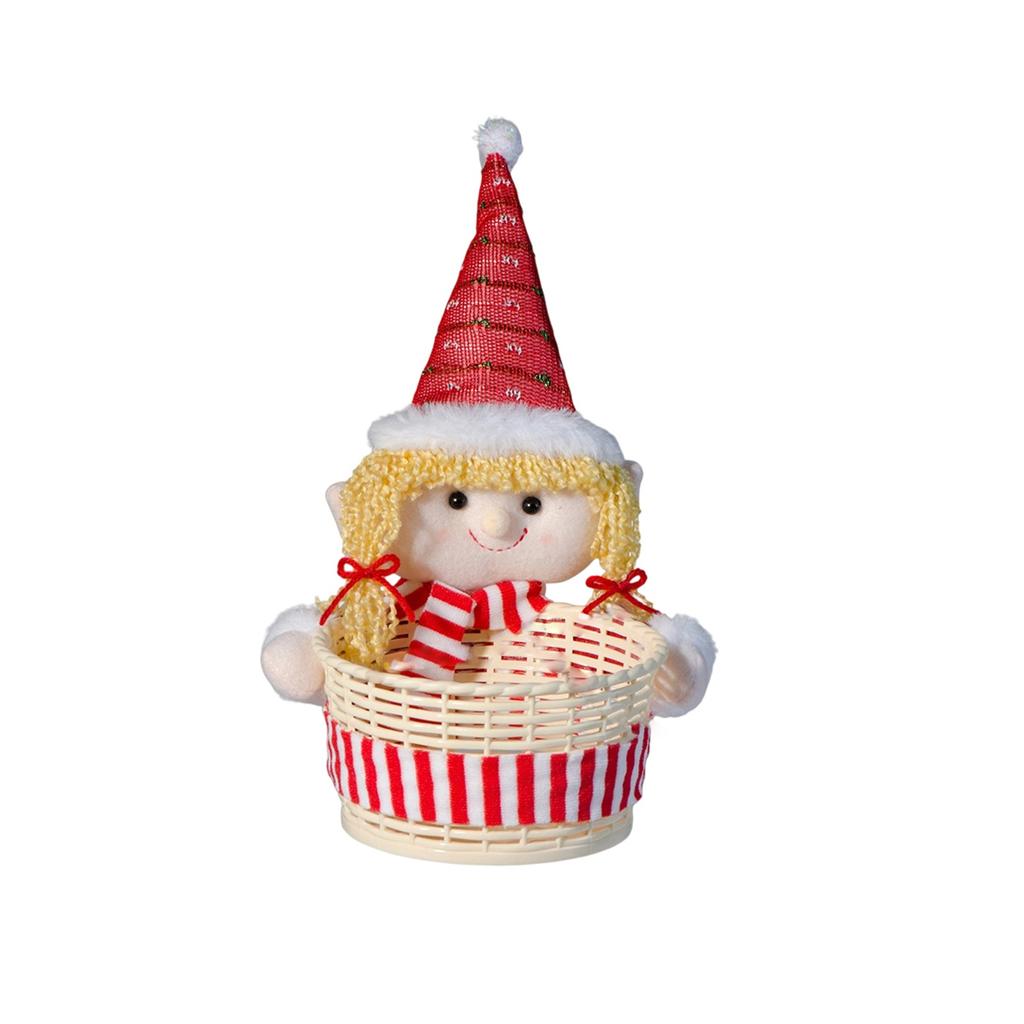 Christmas Candy Basket, Christmas Eve Counter Decoration, Candy Box Decoration, Gifts, Elderly Desktop Decoration, Candy Jar