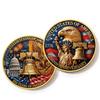 250th Anniversary Commemorative Coin Independence Day Founding Medal Challenge Coin Embossed Metal Coin Color Printed Badge