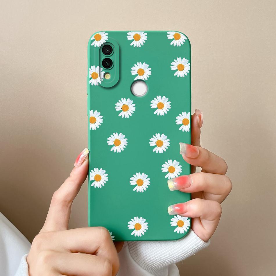 Case For Xiaomi Redmi 7 Cute Candy Painted Cover For Redmi7 Soft Liquid Silicone Upgrade Lens Protection Anti Drop Phone Shell