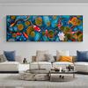 New Chinese Style Goldfish In the Lake Oil Painting Printed On Canvas Feng Shui Koi Lotus Posters for Living Room Decoration