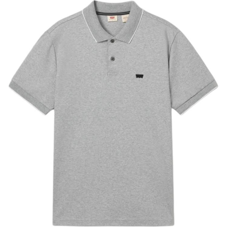 

Levis Повседневная Мягкая Удобная Однотонная Футболка-поло с Коротким Рукавом Мужские Футболки-поло Серый 003MT-0000 S