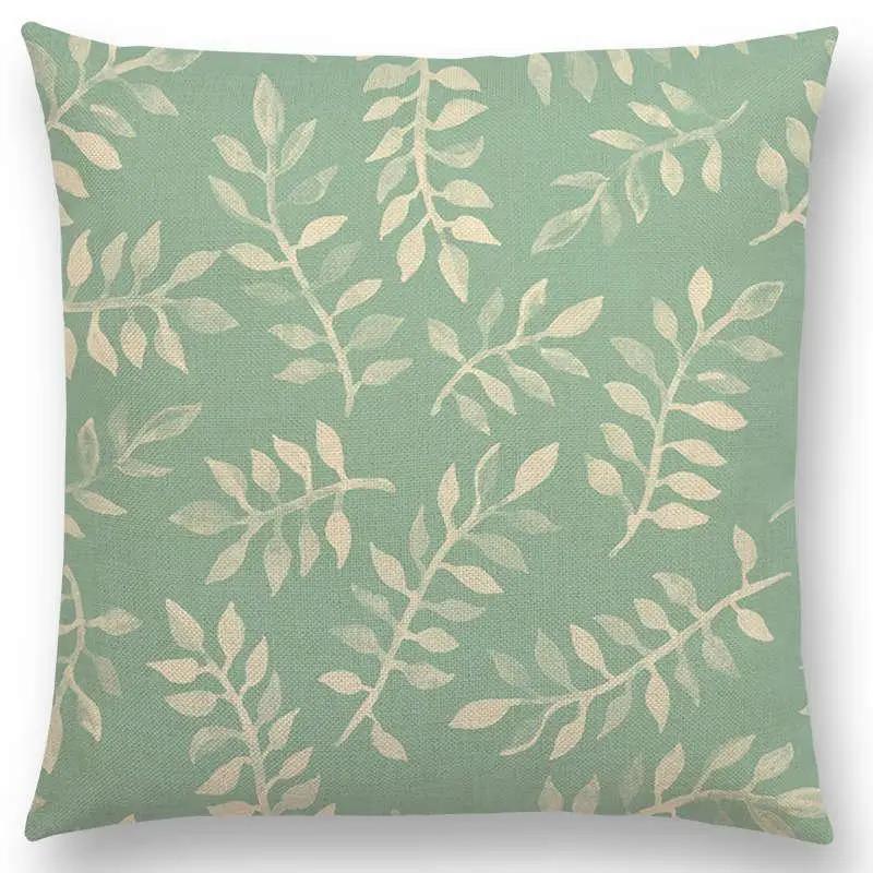 Home Decor Floral &amp; Leafy Patterns Pillow Covers Pattern Cushion Cover Suitable For Sofa Bedroom Car Pillow Cover