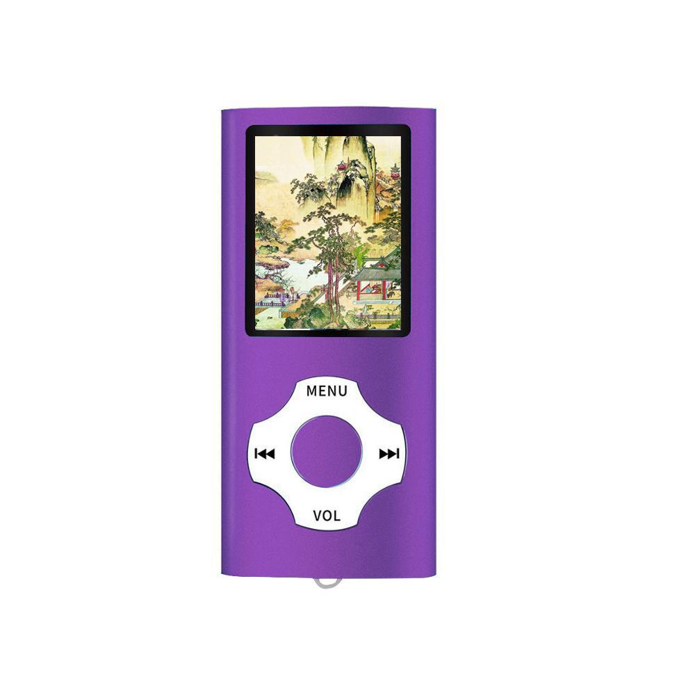 

Icreative 1,8-дюймовий РК-екран, міні-метал, 32 ГБ, MP4-плеєр, відео, фільм, музика, студент, прослуховування іноземних мов, мікро SD-карта, FM-радіо фіолетовий