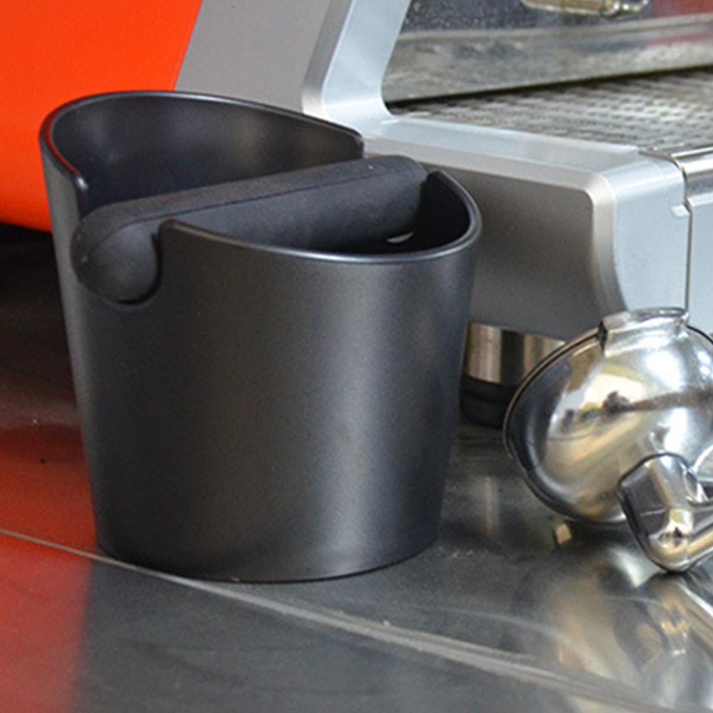 Coffee Knock Box Anti-Slip Coffee Slag Grounds Bucket with Rubber Bar Coffee Making