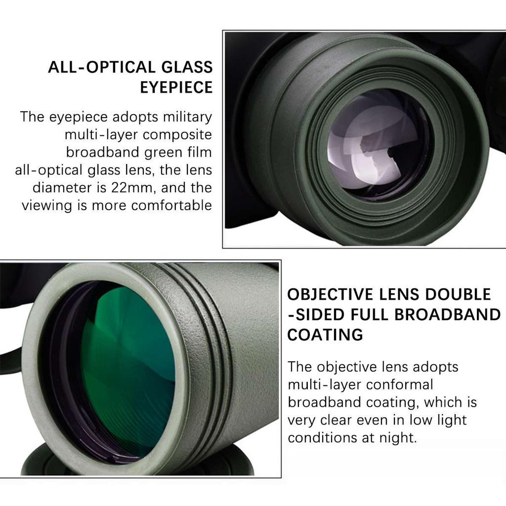 Telescopes Hd Binoculars Compact Wild Field View Prism Low-light Vision For Wildlife Watching Powerful Binoculars