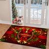 1pc Merry Christmas Welcome Doormat, Christmas New Year Decorative Gift Mat, Flannel 1.2cm Thick, Indoor Outdoor Entryway Foot Mat, Household Absorben