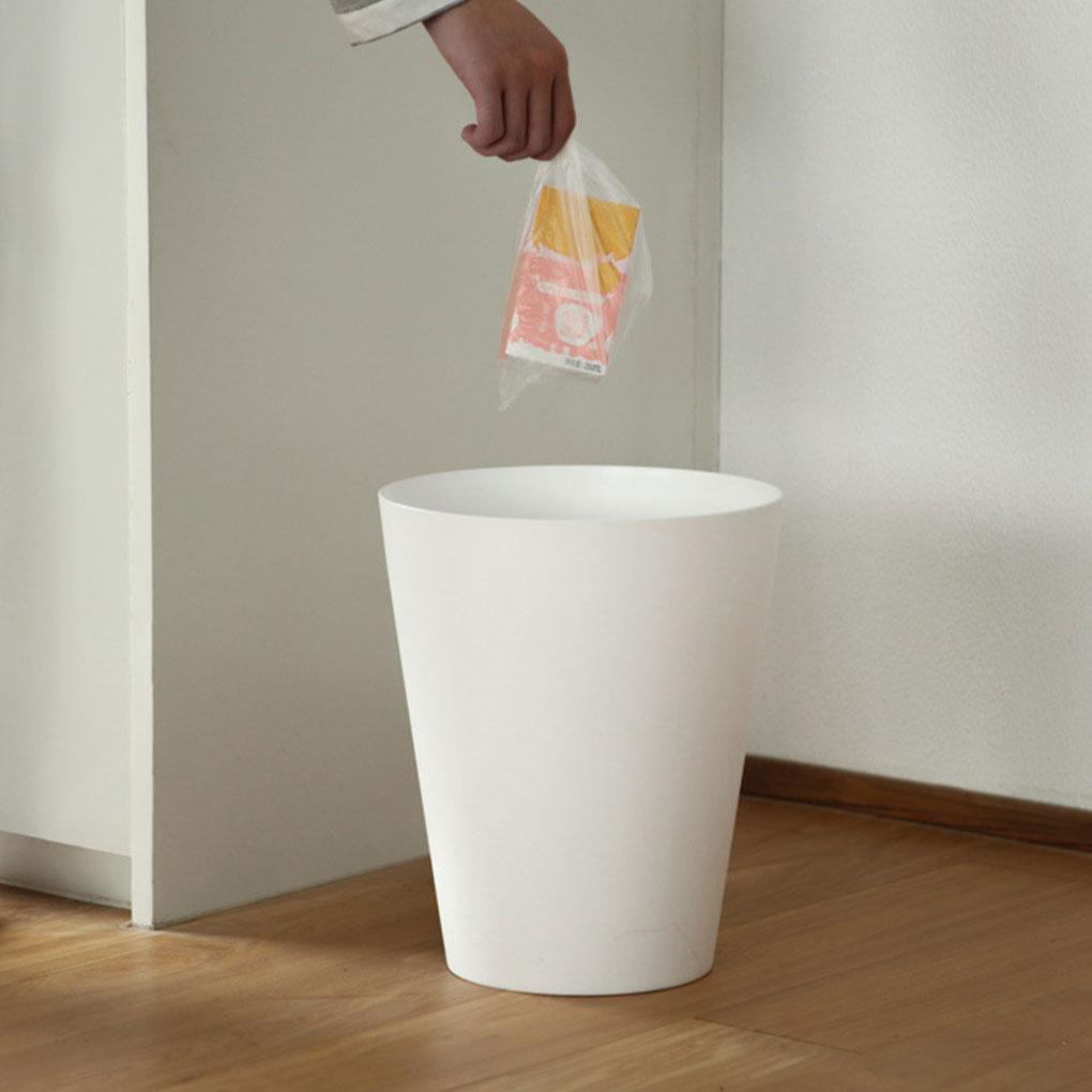 Trash Can Garbage Bin No Lid Waste Case Basket For Business Bedroom Living Room Household Dorm Organizer Ornaments