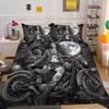Beauty Skull Printed Comforter Cover Set Twin Size Polyester Bedspreads Man Fashion Design Duvet Cover Set