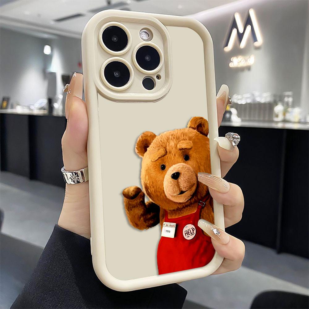 Cartoon T-Teddy Bear Cover Phone Case For Infinix HOT 10 20 30 30I 40 40I 50 NOTE 12 ZERO 30 40 50 50S 50X GT 10 20 30 TPU Case