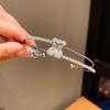 Small Bear Zircon Doublelayer Open Bracelet With Cubic Zirconia For Fashionable Women