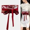 Flower Pattern Hanfu Cummerbund Crane Phoenix Flower Corset Belt Dress Girdle  Hanfu Costume
