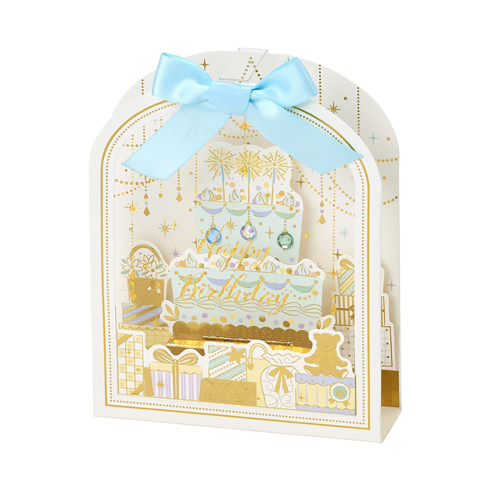 Sanrio Birthday Message Card with Ribbon and Cake in Frame 461121 (Paper & Other) BD279-5