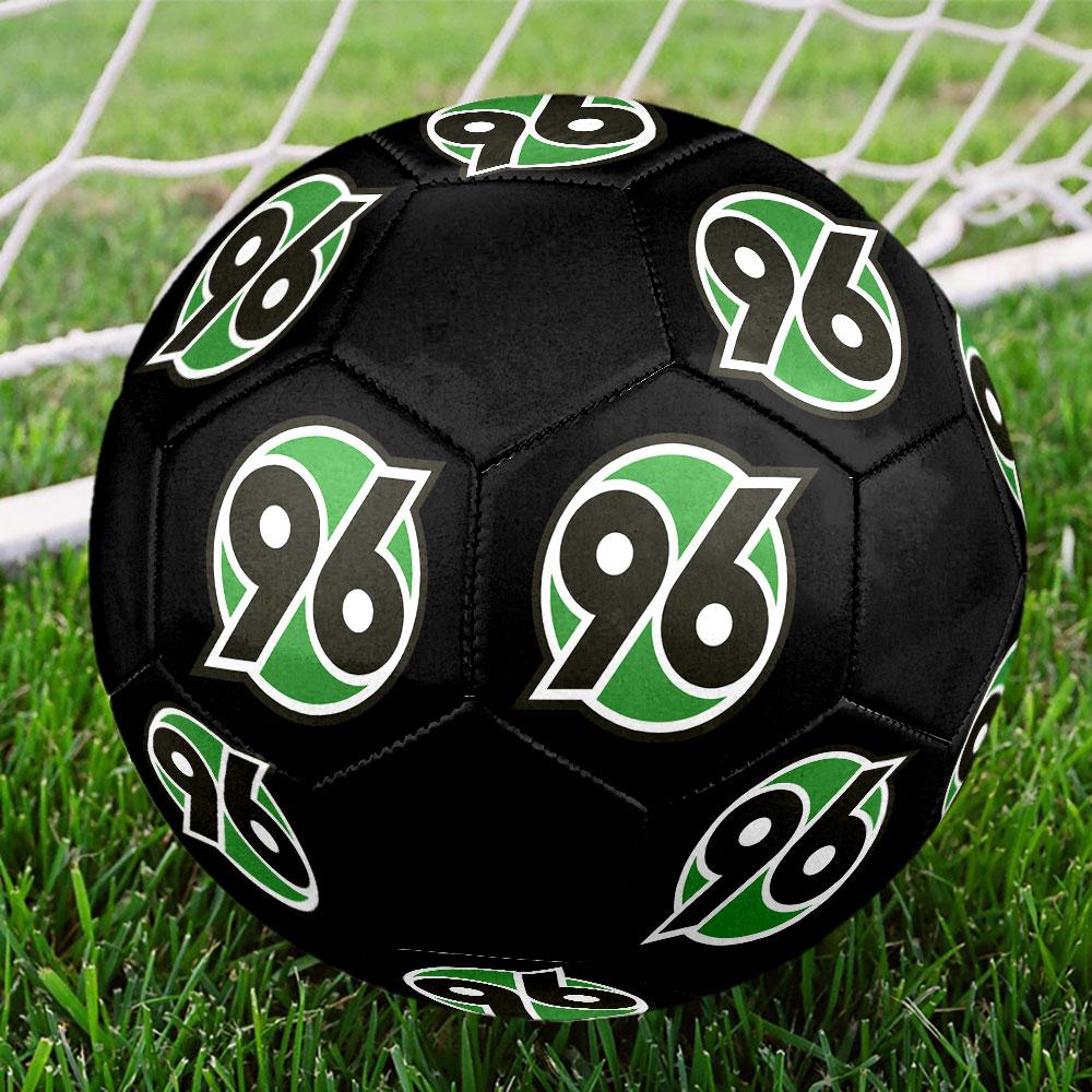 Hannover 96 FC Size 5 Soccer Ball, Machine-Stitched PVC, Durable & High Bounce, All Ages Fit, Fan Merchandise, Matches & Outdoor Use.