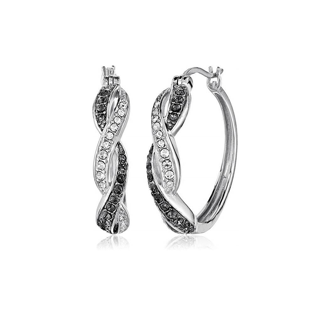 Trendy Colorful Cross-Border Zircon Ear Cuffs - European & American Style