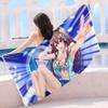 Anime Sexy Girls Cute Anime Microfiber Beach Towel Absorbent Quick Dry Soft Yoga Swimming Resort Mountain Climbing Towel