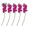 No Watering Faux Phalaenopsis for Tabletop Artificial Silk Orchid Flower Home Decor, Realistic Velvet Plant Maintenance Free Floral Arrangements