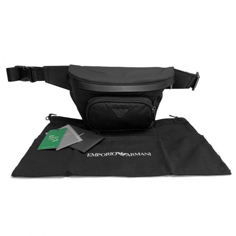 Emporio Armani impressive men's waist bag black