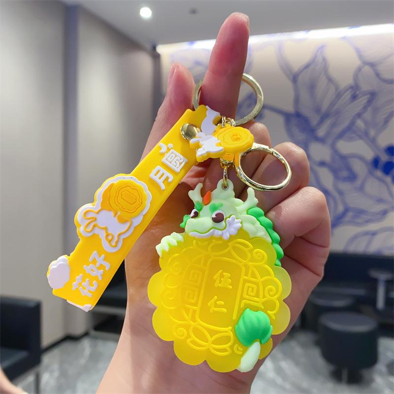 Festive Keychain Car Pendant Mid-Autumn Festival Gift Car Bag Pendant Doll Machine Gift Toy