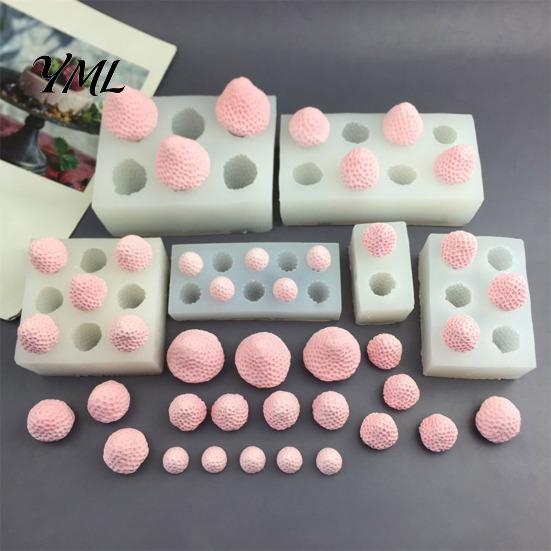 Professional Pastry Making Tools Strawberry Shaped Silicone Mold, DIY Mousse Cake Ice Cream Easy Demoulding Molds Chocolate Maker, Baking Resin Candle