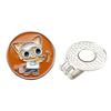 Enamel Cat Golf Ball Marker Magnetic Hat Clip Men Women Golfer Hats Pants Bags Visors Belts Metal Clip Golf Accessories Enthusiasts Gift